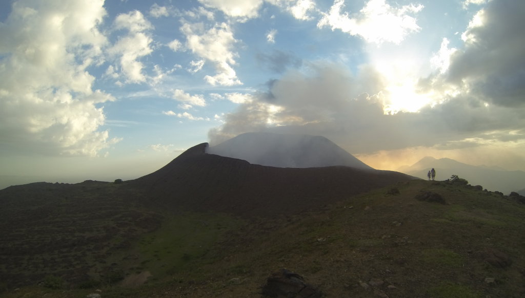 Aktiver Vulkan nahe León, Nicaragua.