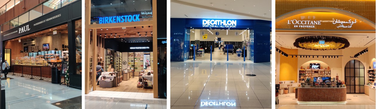 Shops inside the Dubai Mall